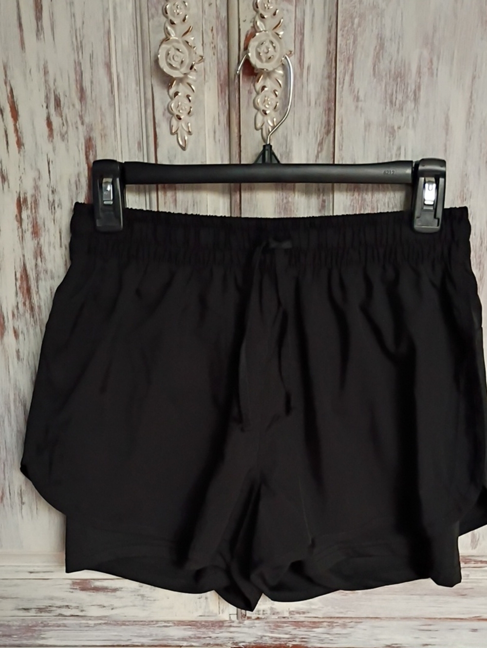 Black Athletic Drawstring Shorts